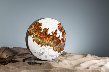 GRAND CANYON Topography 1 Kg Kilo Silver Coin $100 Cook Islands 2024 - PARTHAVA COIN