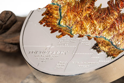 GRAND CANYON Topography 1 Kg Kilo Silver Coin $100 Cook Islands 2024 - PARTHAVA COIN