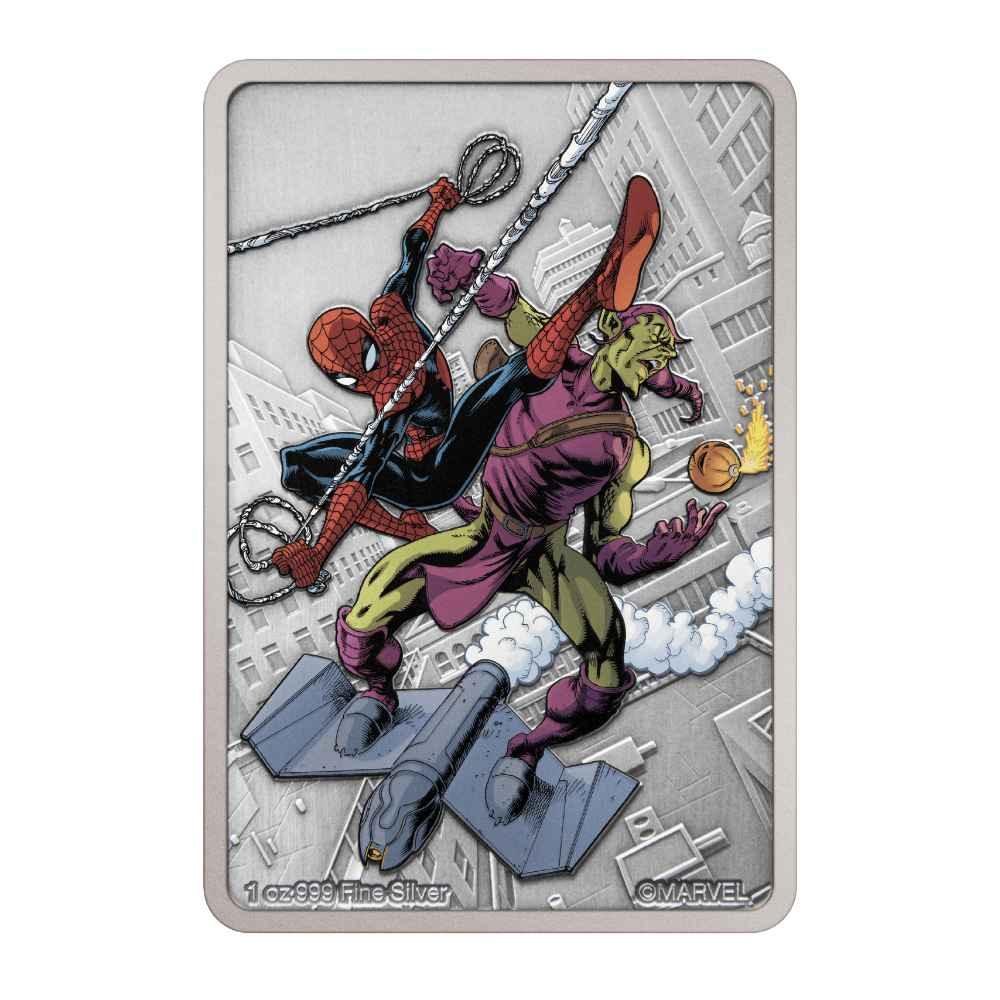 GREEN GOBLIN Spiderman Villains 1 Oz Silver Coin $2 Niue 2024 - PARTHAVA COIN