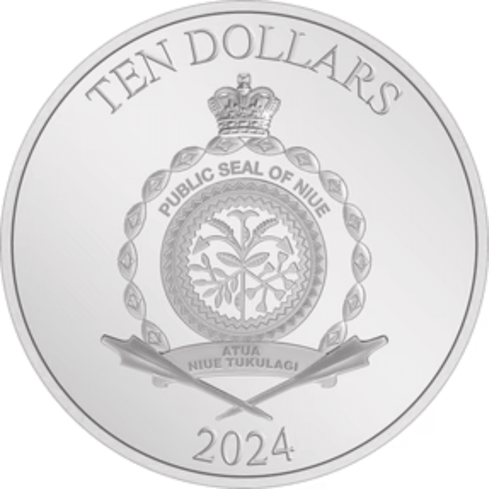 HARLEY QUINN DC Villains 3 Oz Silver Coin 10$ Niue 2024 - PARTHAVA COIN