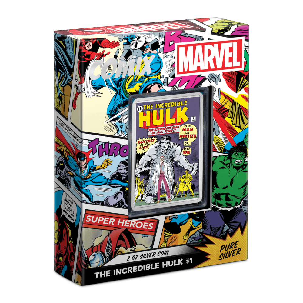 HULK Comix 2 Oz Silver Coin $5 Niue 2024 - PARTHAVA COIN