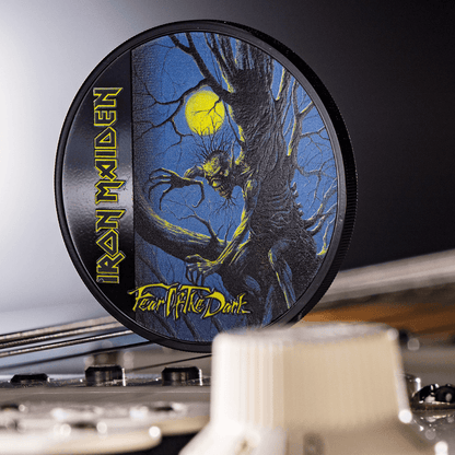 Iron Maiden-FEAR OF THE DARK 1 Oz Silver Coin $5 Cook Islands 2022- NGC Graded PF 70 Ultra Cameo - PARTHAVA COIN