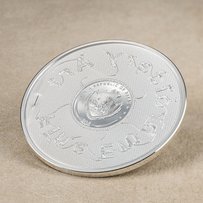 KISS Gustav Klimt Fine Embroidery Art 3 Oz Silver Coin $20 Palau 2023 - PARTHAVA COIN