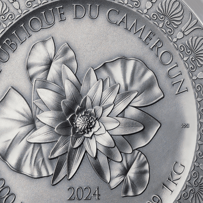 LEDA AND THE SWAN Celestial Beauty 1 Kg Silver Coin 10000 Francs Cameroon 2024 - PARTHAVA COIN