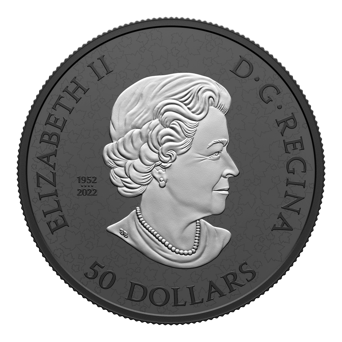 MAPLE LEAF Black Rhodium Plating 5 Oz Silver Coin $50 Canada 2024 ...