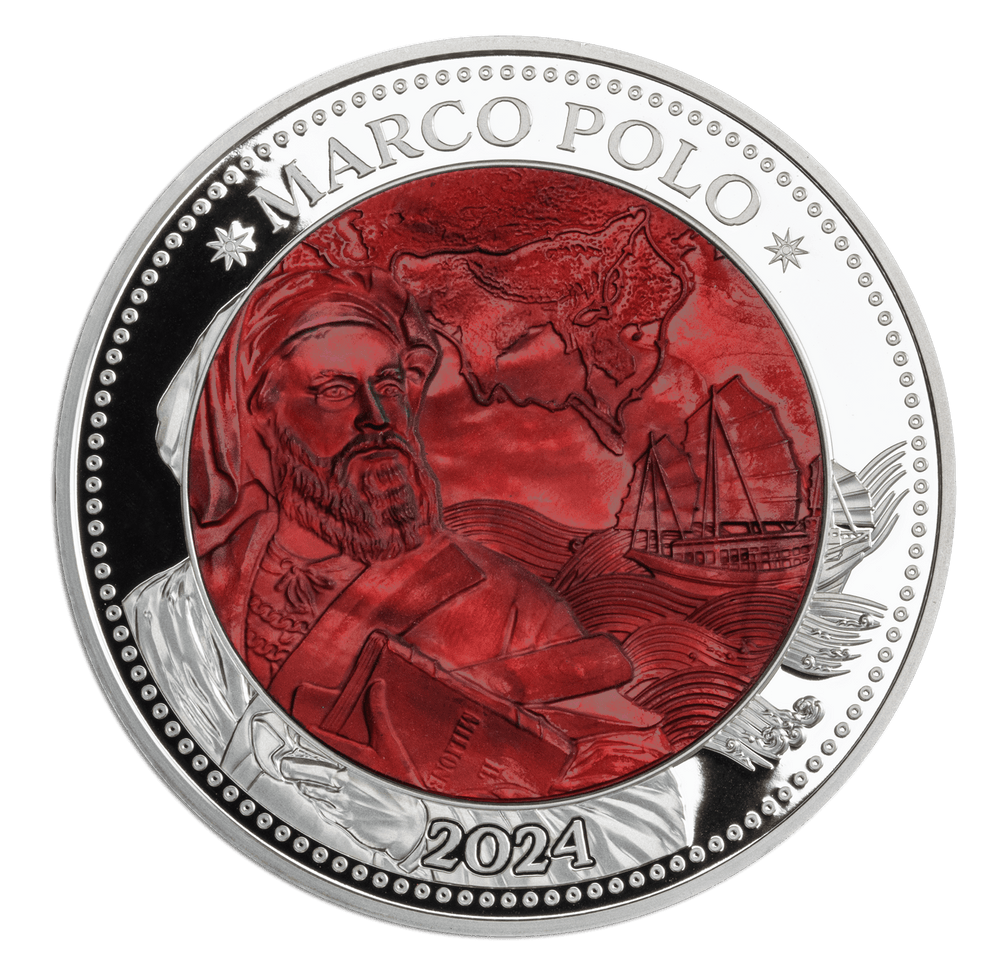 MARCO POLO 5 Oz Silver Coin $25 Solomon Islands 2024 - MDM