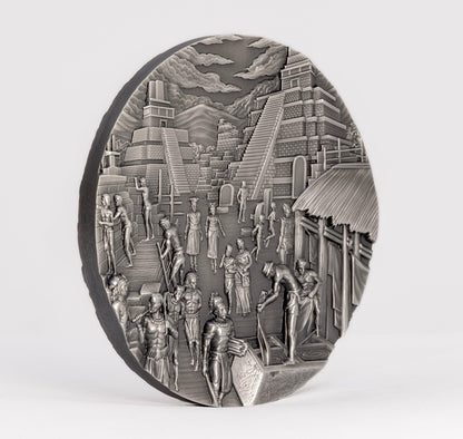 MAYANS Lost Civilizations 2 Oz Silver Coin $10 Palau 2023 - PARTHAVA COIN