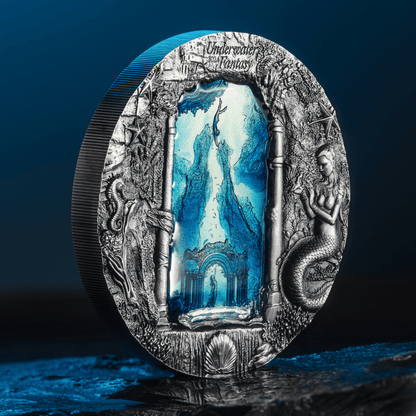 MERMAIDS Underwater Fantasy 3 Oz Silver Coin $20 Palau 2024 - PARTHAVA COIN