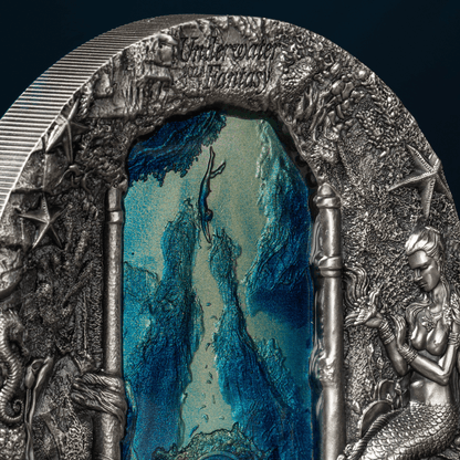 MERMAIDS Underwater Fantasy 3 Oz Silver Coin $20 Palau 2024 - PARTHAVA COIN