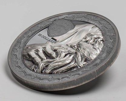 MOSES Eternal Sculptures II 3 Oz Silver Coin 20$ Palau 2022 - PARTHAVA COIN
