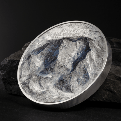 MOUNT EVEREST First Ascent 1 Kg Kilo Silver Coin $100 Cook Islands 2023 - PARTHAVA COIN