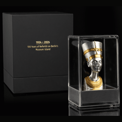 NEFERTITI 3D 5 Oz Silver Coin $10 Samoa 2024 - PARTHAVA COIN