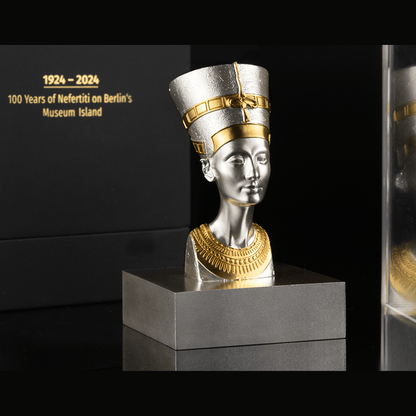 NEFERTITI 3D 5 Oz Silver Coin $10 Samoa 2024 - PARTHAVA COIN