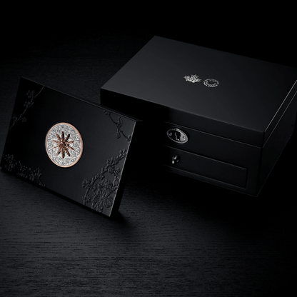 OPULENCE Grandeur 2 Oz Pure Gold Pink Diamond Coin $350 Canada - PARTHAVA COIN