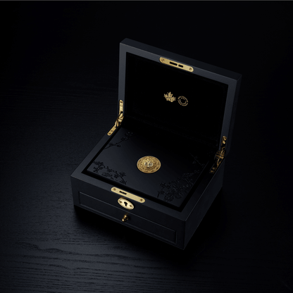 OPULENCE Treasure 1 Oz Pure Gold Pink Diamond Coin $200 Canada - PARTHAVA COIN