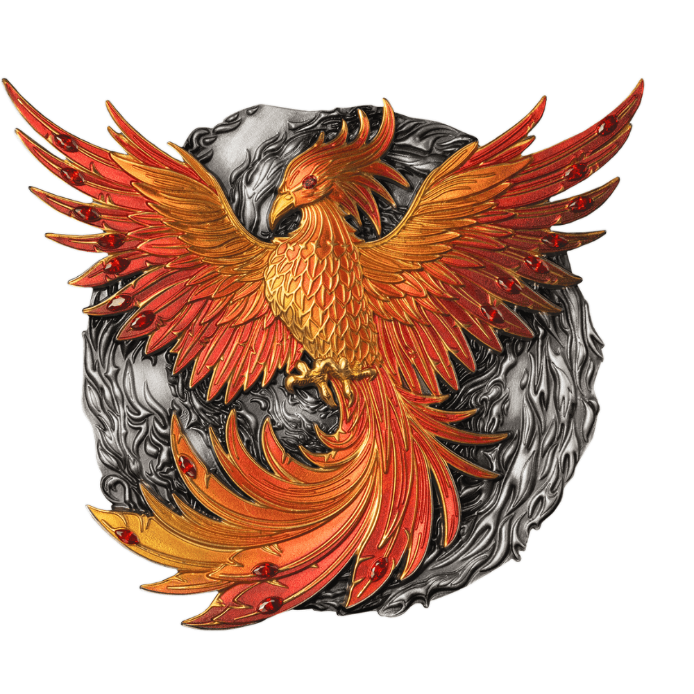 PHOENIX ASCENDANT 500g Silver Coin 50 Vatu Vanuatu 2024 - PARTHAVA COIN