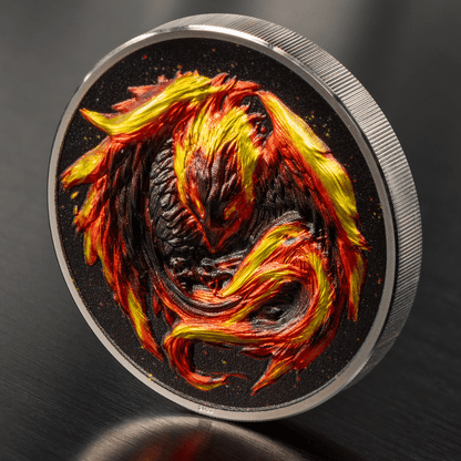 PHOENIX Magical Creatures At Night 2 Oz Silver Coin $10 Palau 2023 - PARTHAVA COIN