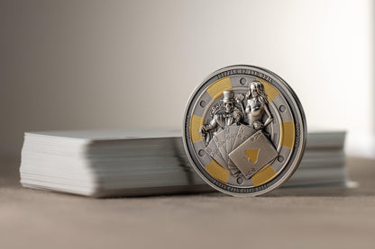 POKER CARD GUARD 1 Oz Silver Coin $5 Palau 2024 - PARTHAVA COIN