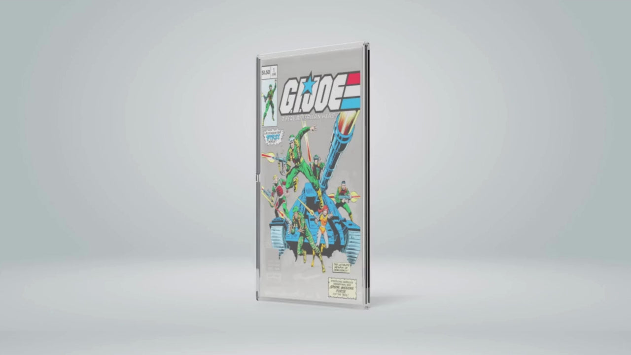 Load video: G.I. Joe A Real American Hero Vol.1 Silver Collectible Foil video AGORO