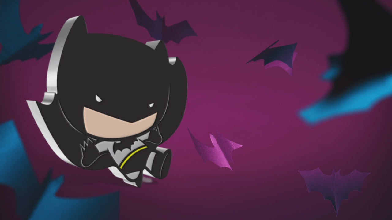 BATMAN™ FLYING Premium Number Chibi 1 Oz Silver Coin $2 Niue 2021