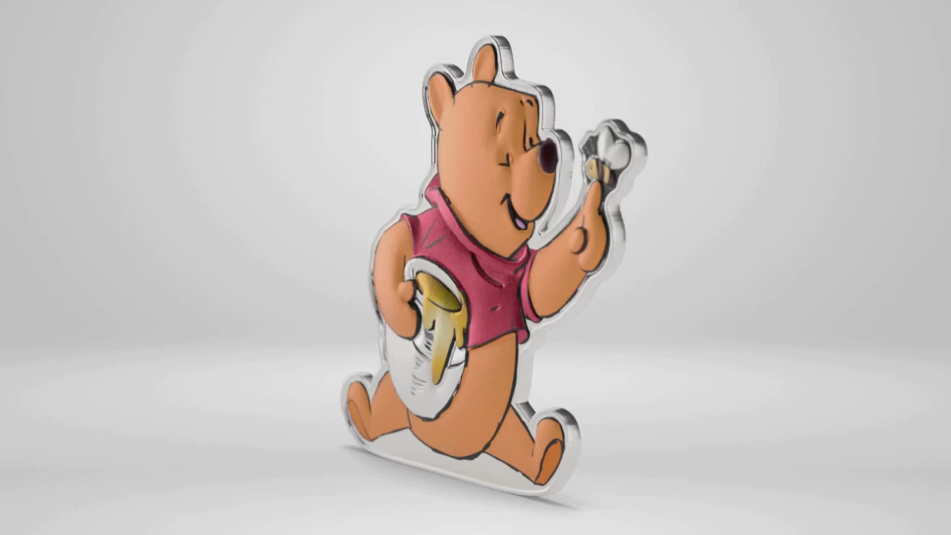 Load video: Winnie the Pooh For the Love of Hunny Silver Coin video Agoro