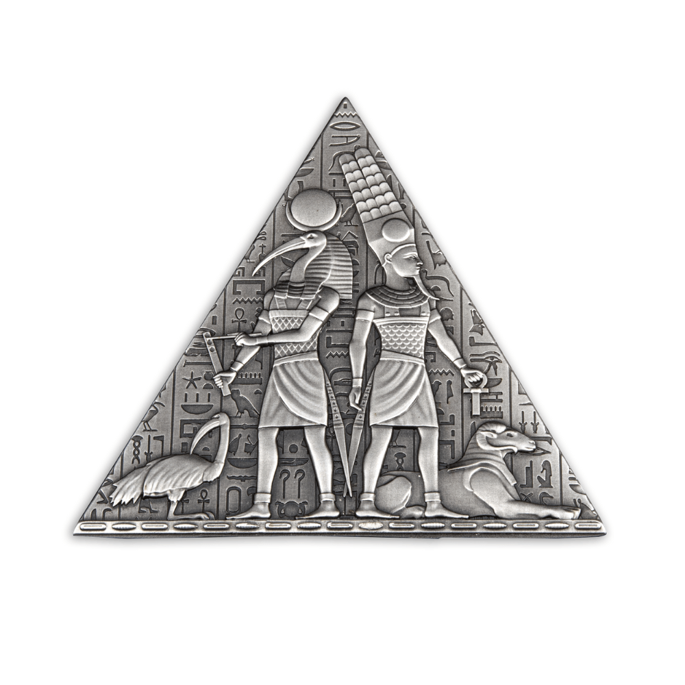 PYRAMID 3D 1 Kg Kilo Silver Coin 1000 Francs Djibouti 2023 - PARTHAVA COIN