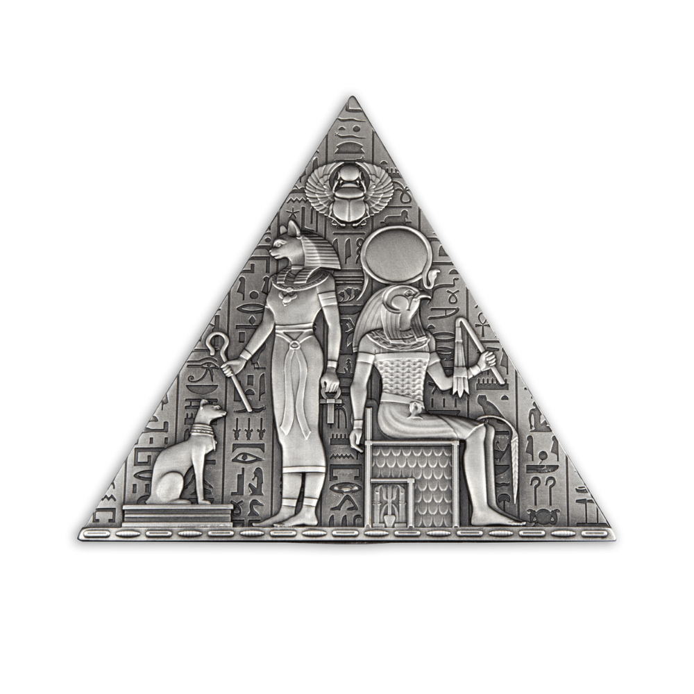 PYRAMID 3D 1 Kg Kilo Silver Coin 1000 Francs Djibouti 2023 - PARTHAVA COIN
