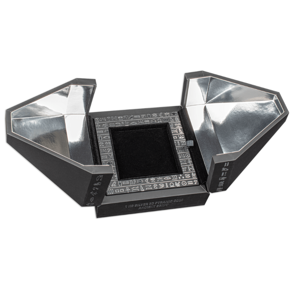 PYRAMID 3D 1 Kg Kilo Silver Coin 1000 Francs Djibouti 2023 - PARTHAVA COIN