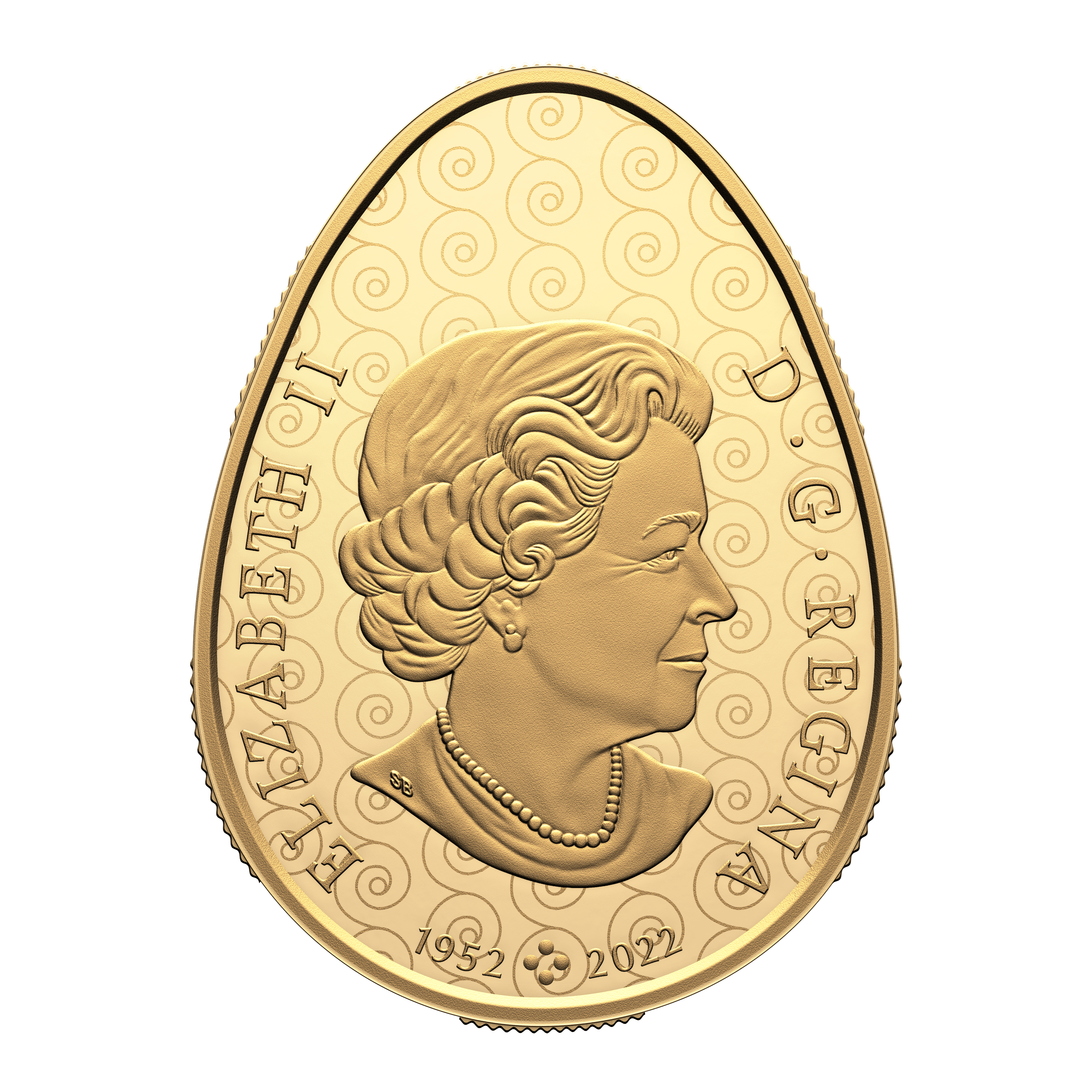 PYSANKA Shaped 2 Oz Gold Coin $200 Canada 2024 - PARTHAVA COIN