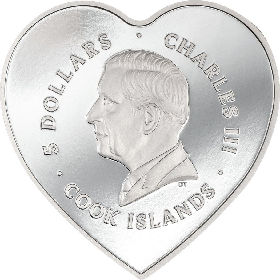 ROSES Brilliant Love Silver Coin $5 Cook Islands 2024 - PARTHAVA COIN