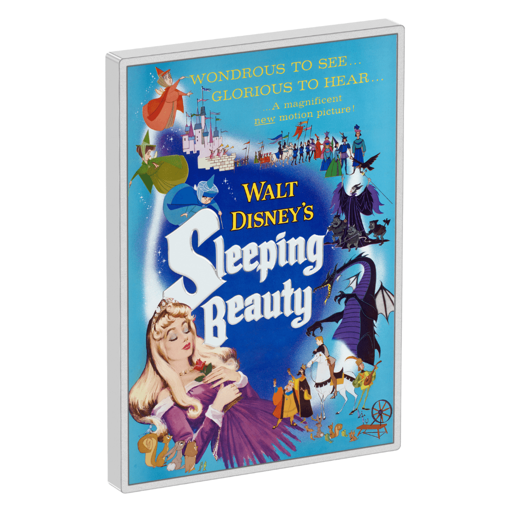 SLEEPING BEAUTY Poster 5 Oz Silver Coin 10$ Niue 2024 - PARTHAVA COIN