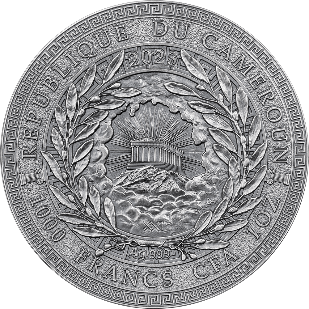 SPHINX Great Greek Mythology 1 Oz Silver Coin 1000 Francs Cameroon 2024 - PARTHAVA COIN