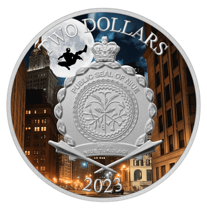 SPIDER-MAN Web-Slinger 1 oz Silver Coin $2 Niue 2023 - PARTHAVA COIN