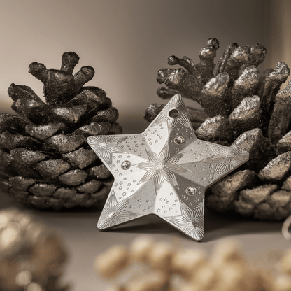 STARRY SKY Holiday Ornament 1 Oz Silver Coin $5 Cook Islands 2024 - PARTHAVA COIN