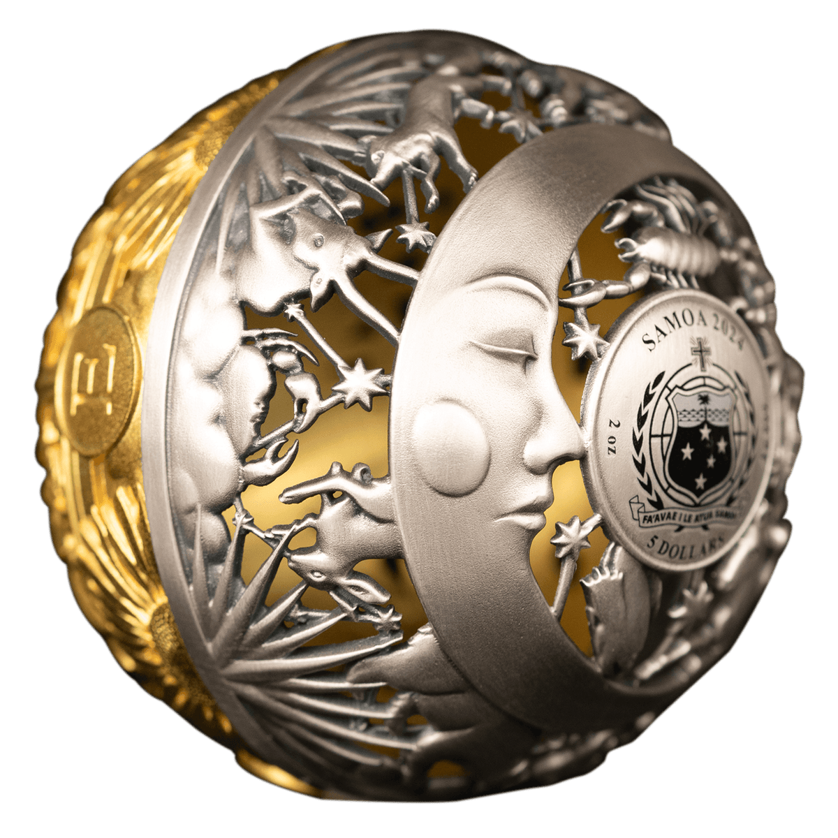 【中古】 Gold　dust　Silver　moon/ＣＤ/NPPX-55 2024 China 1-oz Silver New Year Celebration Panda UHR Proof