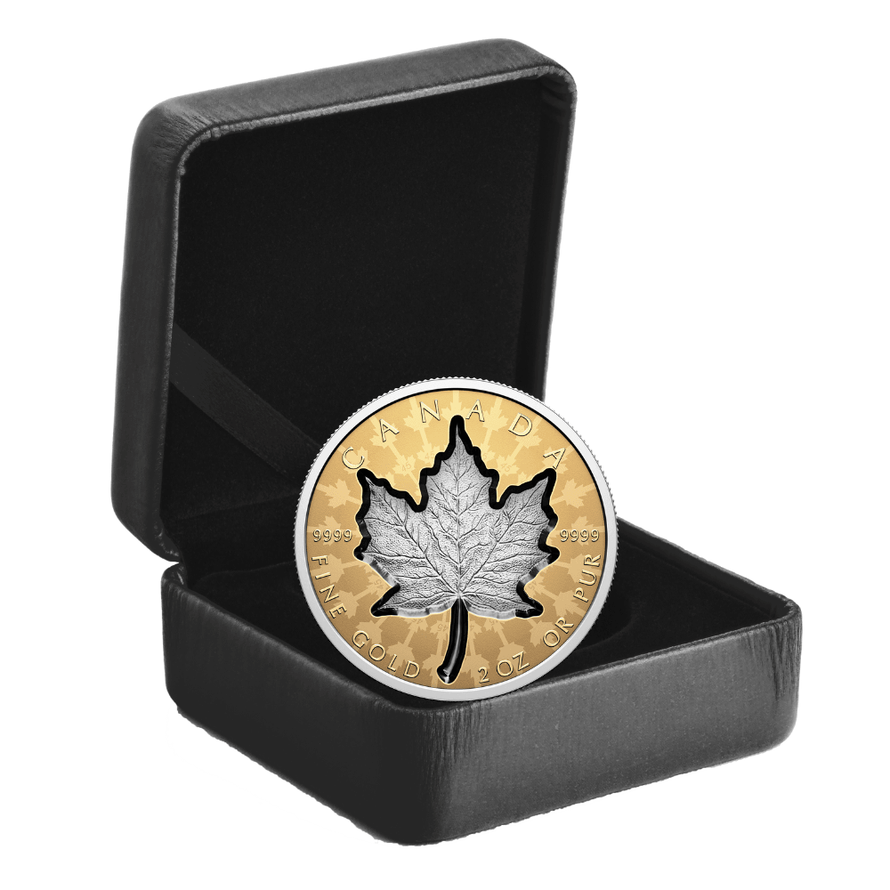 SUPER INCUSE GOLD MAPLE LEAF 2 Oz Gold Coin $200 Canada 2024 - PARTHAVA COIN