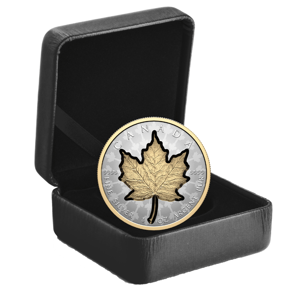 SUPER INCUSE SILVER MAPLE LEAF 1 Oz Silver Coin $20 Canada 2024 - PARTHAVA COIN