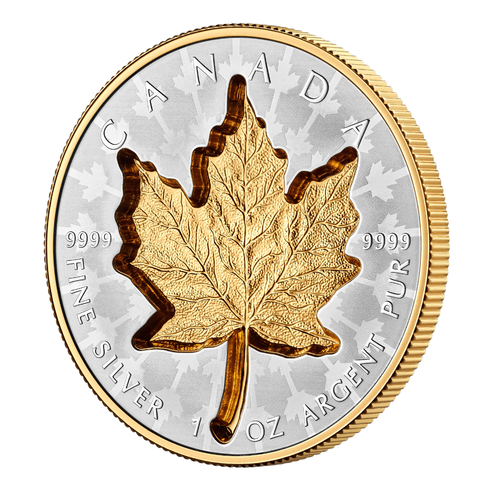 SUPER INCUSE SILVER MAPLE LEAF 1 Oz Silver Coin $20 Canada 2024 - PARTHAVA COIN