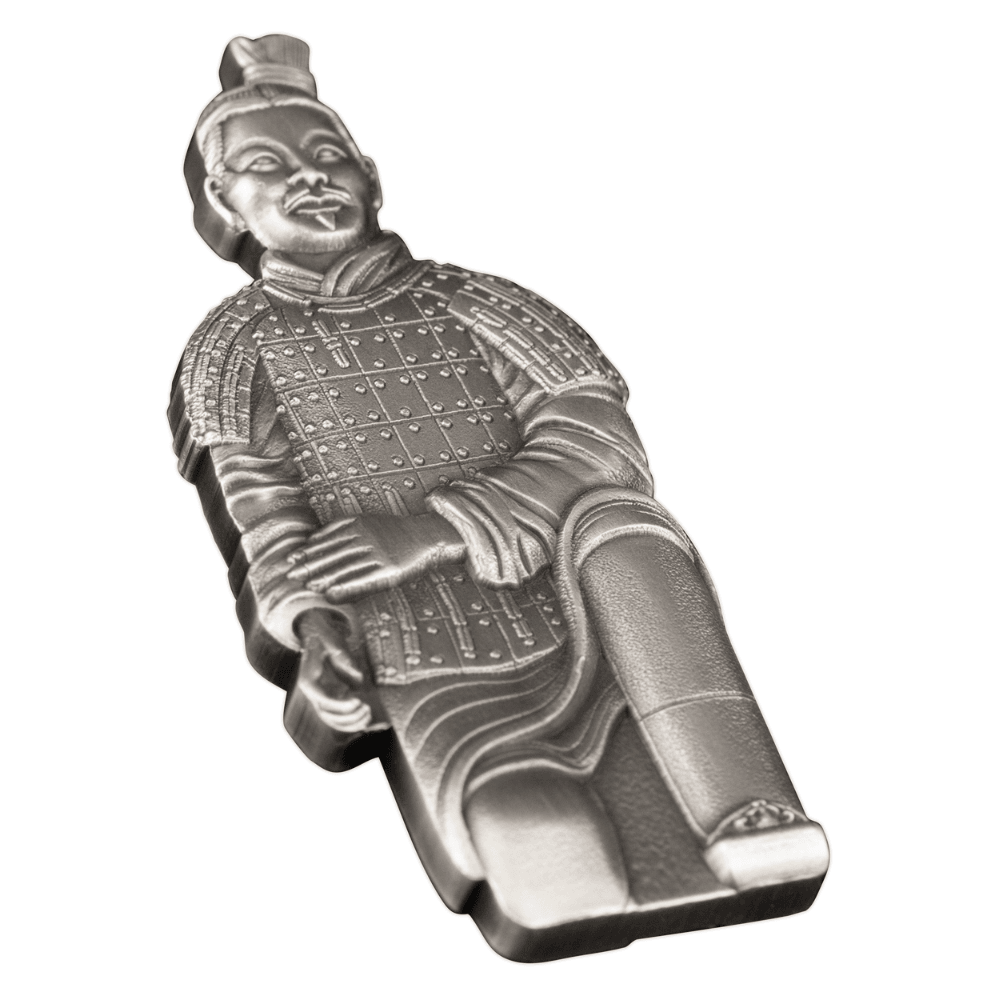 TERRACOTTA ARMY DISCOVERY 50th Anniversary 2 Oz Silver Coin $1 Fiji 2024 - PARTHAVA COIN