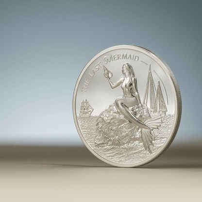 THE LAST MERMAID X Ray 1 Oz Silver Coin $5 Cook Islands 2024 - PARTHAVA COIN