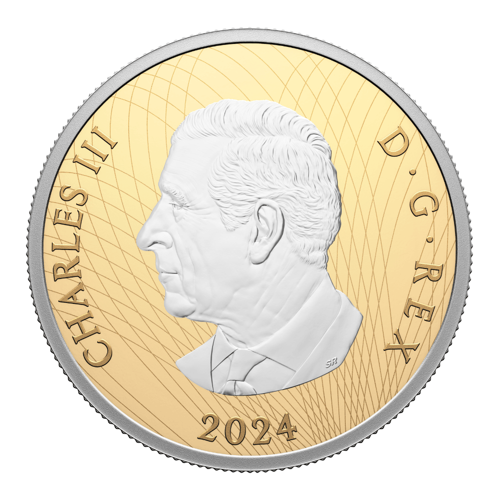THE SAPPHIRE JUBILEE SNOWFLAKE BROOCH 2 Oz Gold Coin $250 Canada 2024 - PARTHAVA COIN