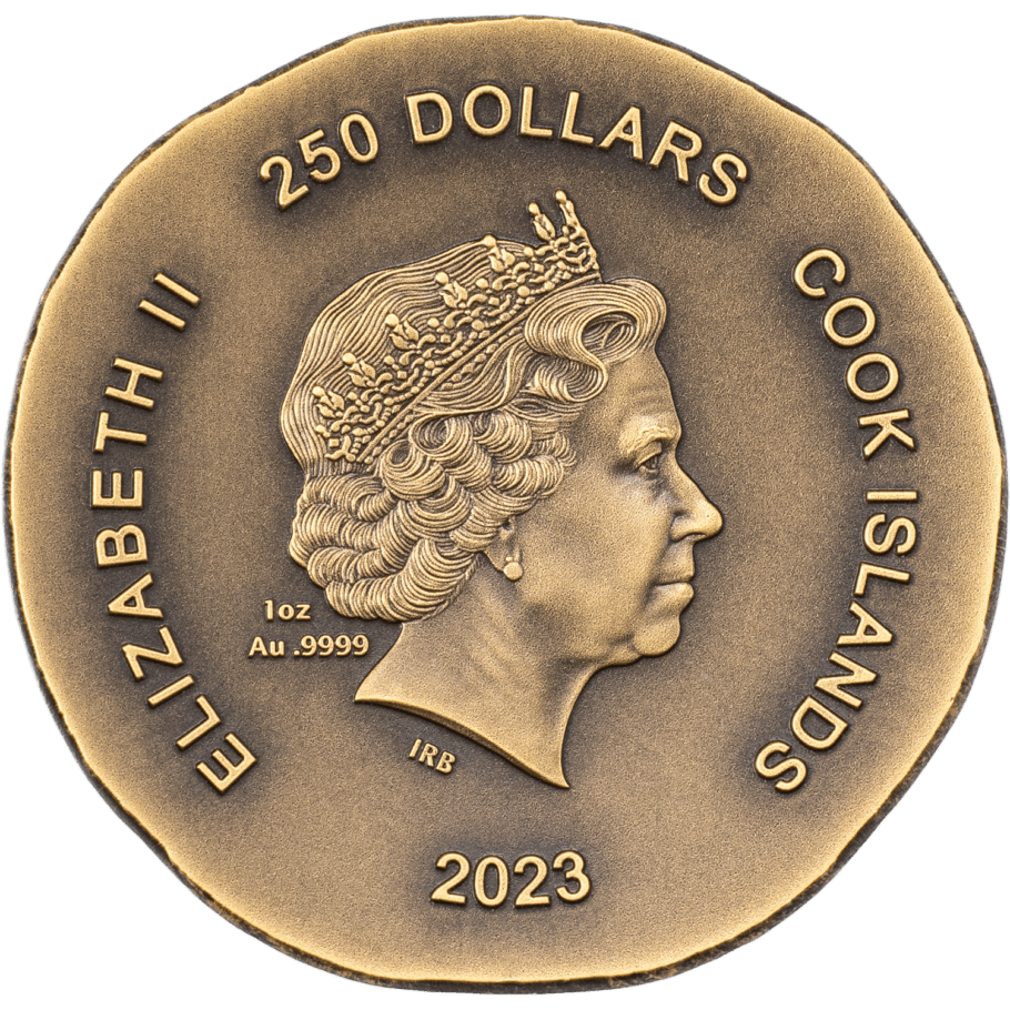 TORTOISE Numismatic Icons 1 Oz Gold Coin $250 Cook Islands 2022 - PARTHAVA COIN