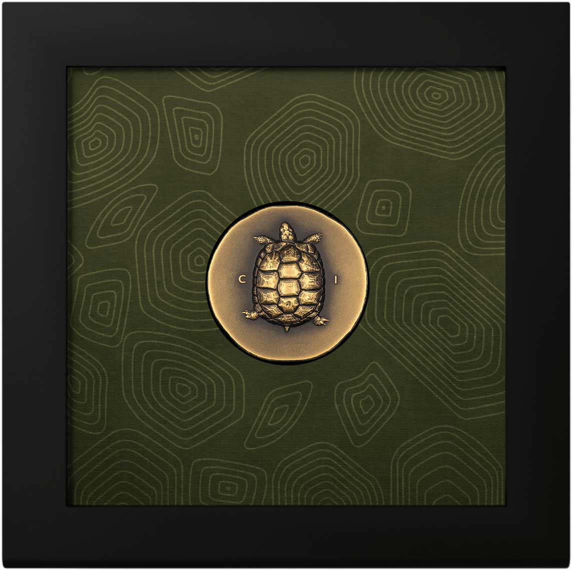 TORTOISE Numismatic Icons 1 Oz Gold Coin $250 Cook Islands 2022 - PARTHAVA COIN