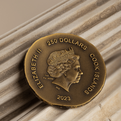 TORTOISE Numismatic Icons 1 Oz Gold Coin $250 Cook Islands 2022 - PARTHAVA COIN
