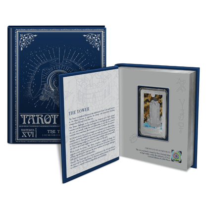 TOWER Tarot Cards 1 Oz Silver Coin $2 Niue 2024 - PARTHAVA COIN
