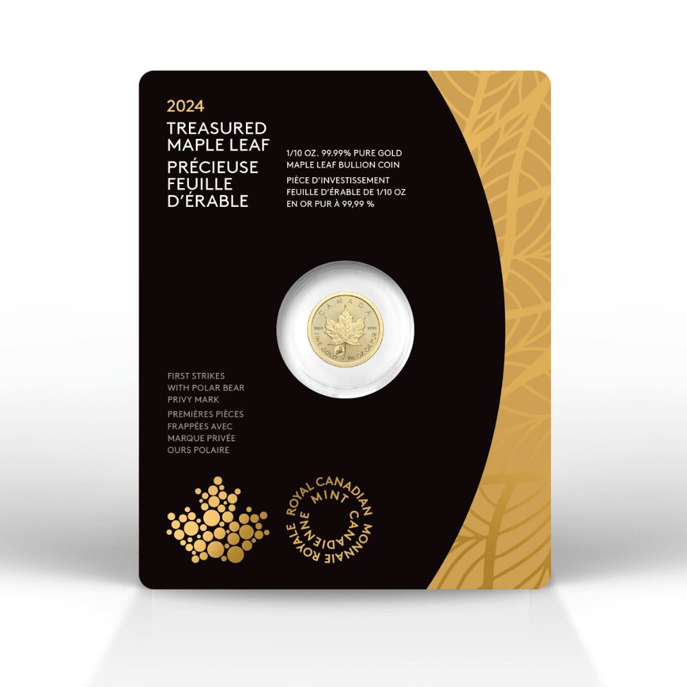 TREASURED GOLD MAPLE LEAF FIRST STRIKES Polar Bear Privy Mark (Premium Bullion) - PARTHAVA COIN