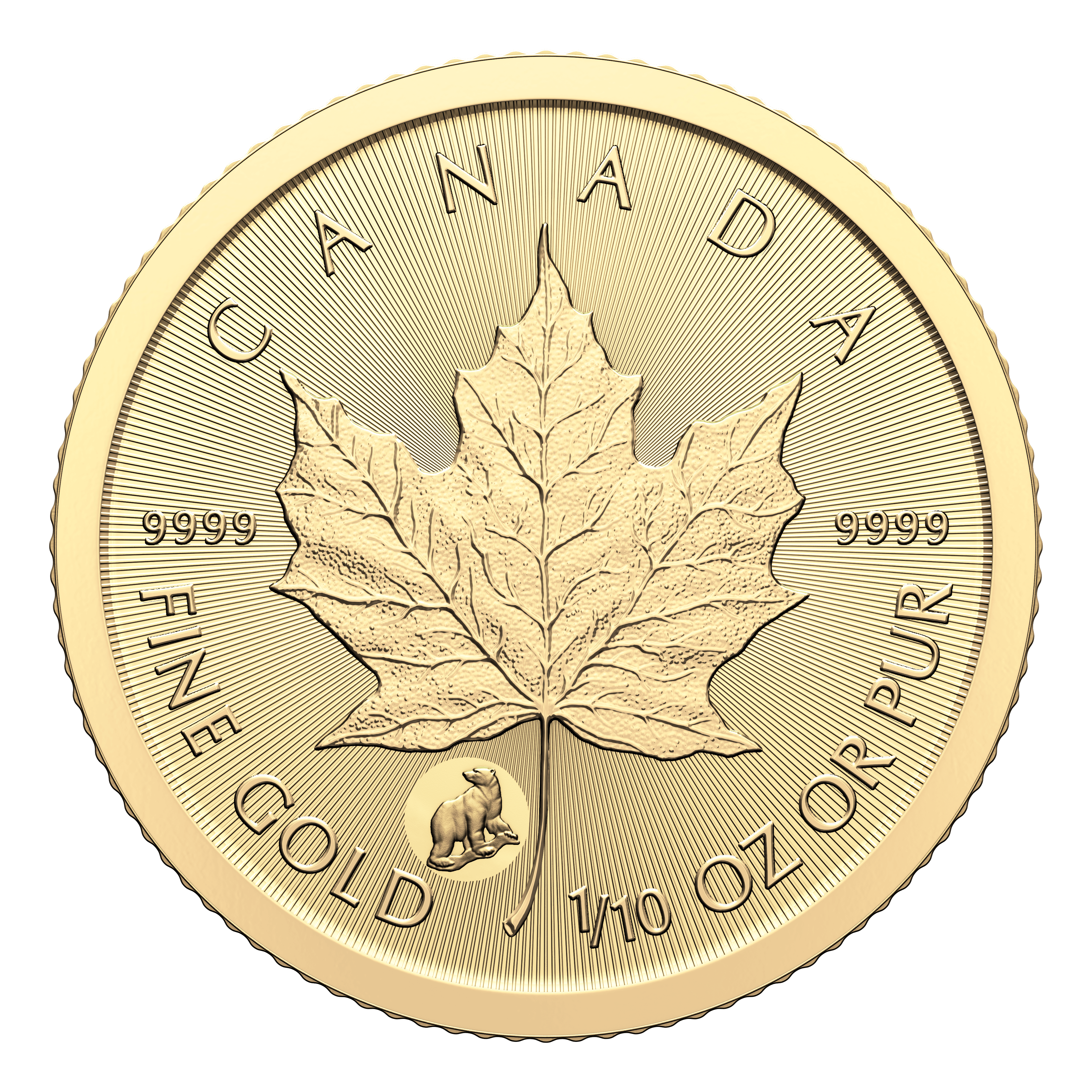 TREASURED GOLD MAPLE LEAF FIRST STRIKES Polar Bear Privy Mark (Premium Bullion) - PARTHAVA COIN