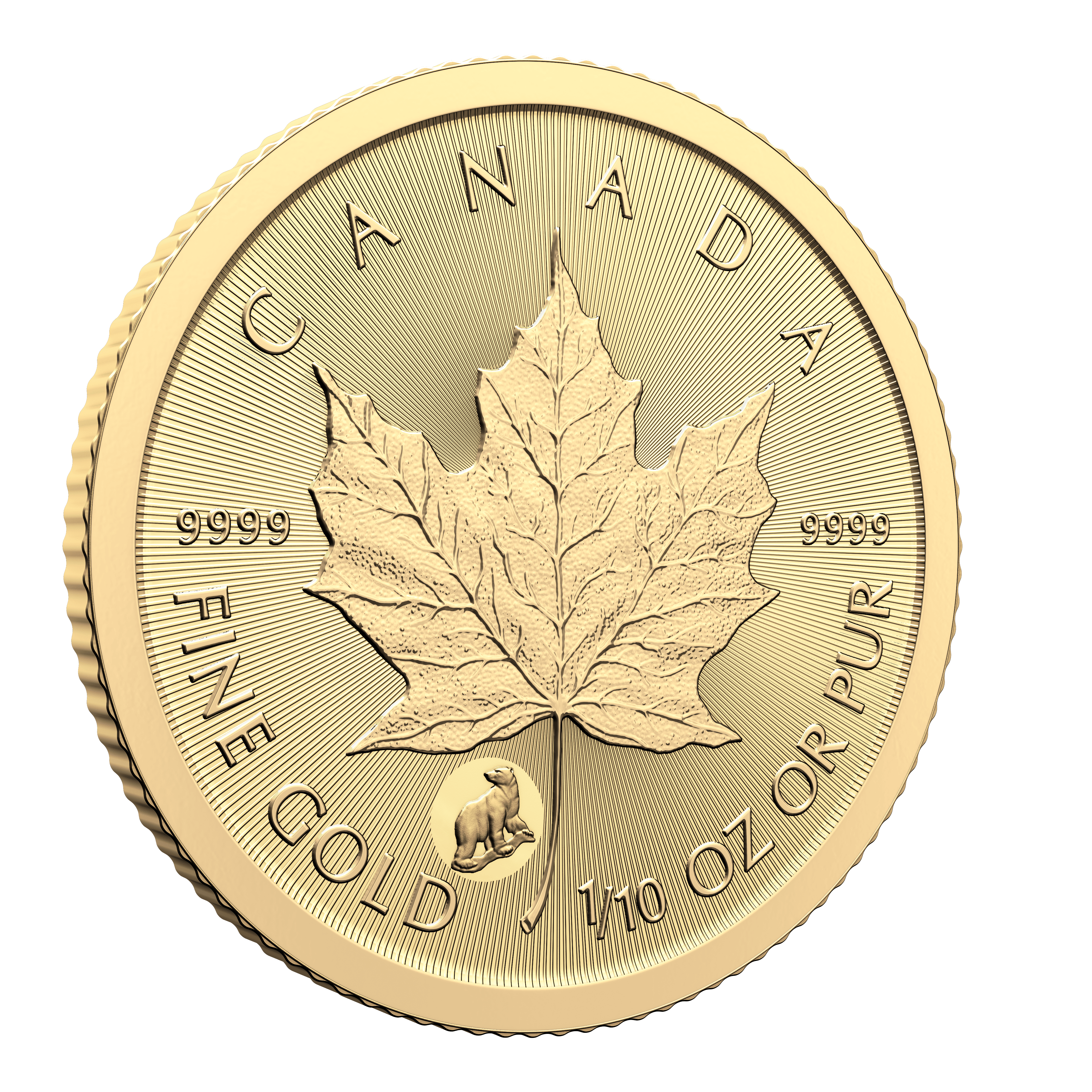 TREASURED GOLD MAPLE LEAF FIRST STRIKES Polar Bear Privy Mark (Premium Bullion) - PARTHAVA COIN