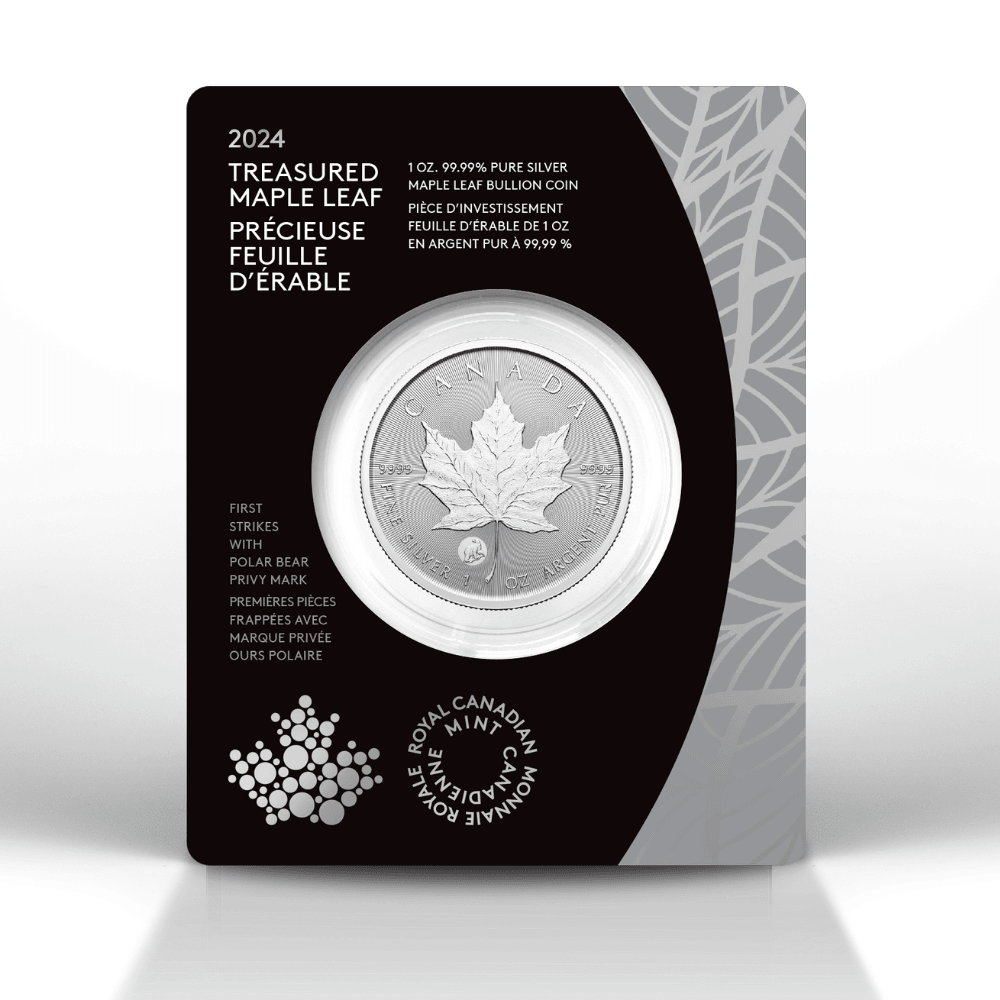TREASURED SILVER MAPLE LEAF FIRST STRIKES Polar Bear Privy (Premium Bullion) - PARTHAVA COIN