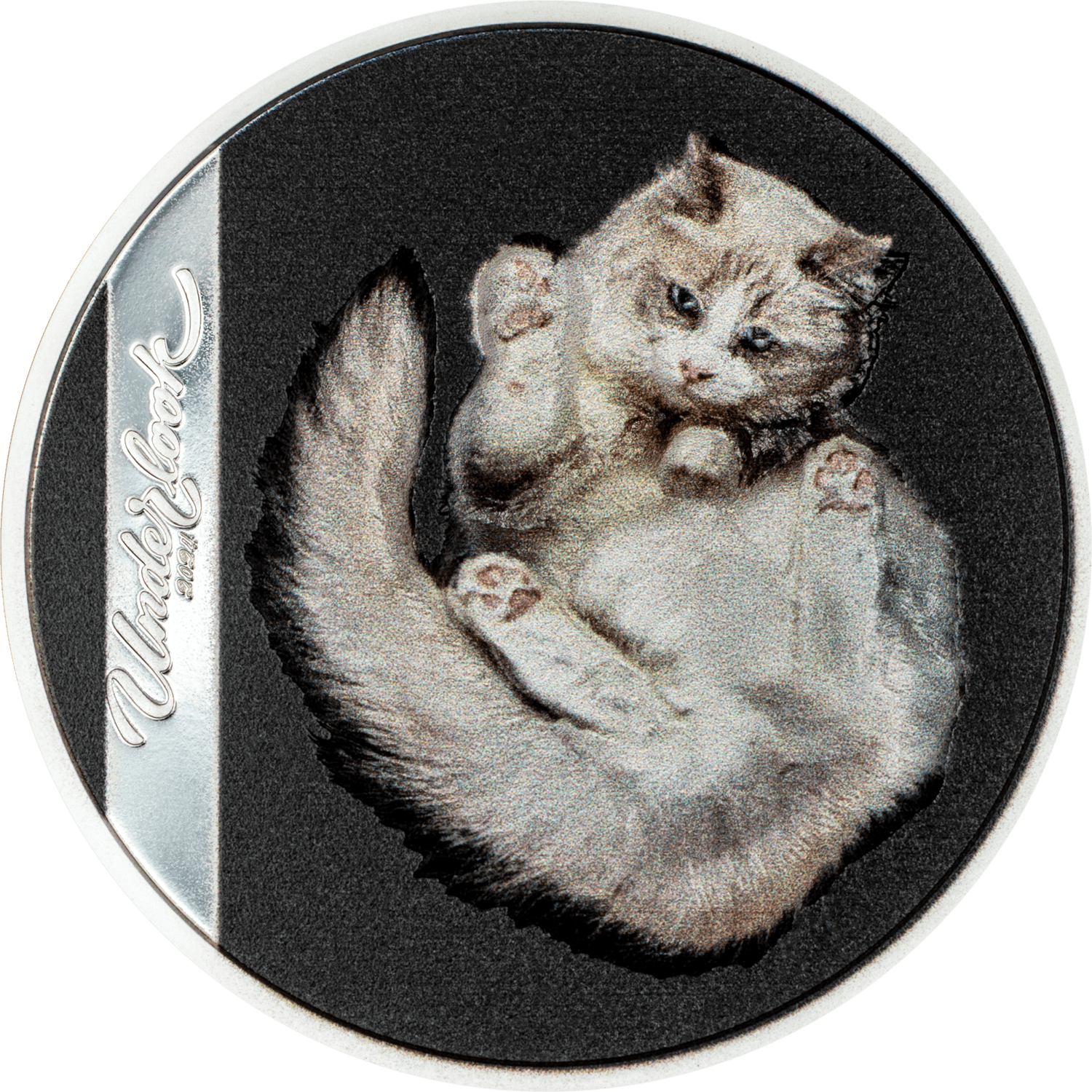 UNDER CAT Underlook 1 Oz Silver Coin $5 Cook Islands 2024 - PARTHAVA COIN